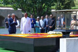Mauritius PM Navin Ramgoolam pays tribute to Mahatma Gandhi at Rajghat