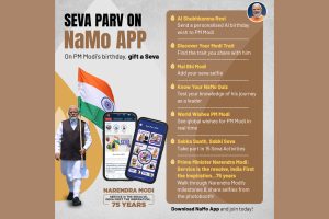 NaMo App Launches ‘Seva Parv 2025’ to Celebrate PM Modi’s Birthday with 15-Day Digital Volunteering Drive