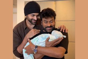 Chiranjeevi shares adorable picture with Varun Tej’s son