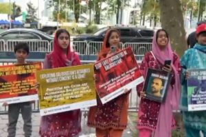 Baloch Activists Protest Outside UN, Demand Independence from Pakistan