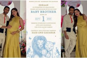 Gauahar Khan, Zaid Darbar welcome second child, a baby boy