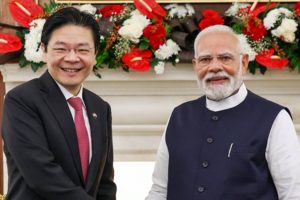 PM Modi holds talks with Singaporean counterpart Wong, inaugurates JN Port PSA Mumbai Terminal Phase-II
