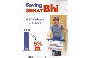 Mandaviya Promotes PM Modi’s Swadeshi Mantra, Applauds GST Cut on Bicycles at ‘Fit India: Sundays on Cycle’