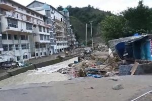 Himachal Pradesh: Heavy rain wreaks havoc in Dharampur, bus stand submerged, vehicles swept away