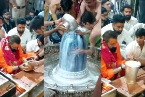 Sanjay Dutt offers prayers at Ujjain’s Mahakaleshwar Temple, attends Bhasm Aarti