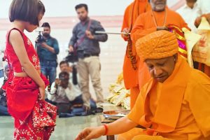CM Yogi Celebrates Ram Navami at Gorakhnath Temple, Performs Rituals for Public Welfare